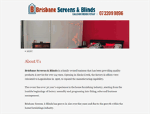 Tablet Screenshot of brisbaneblinds.com.au
